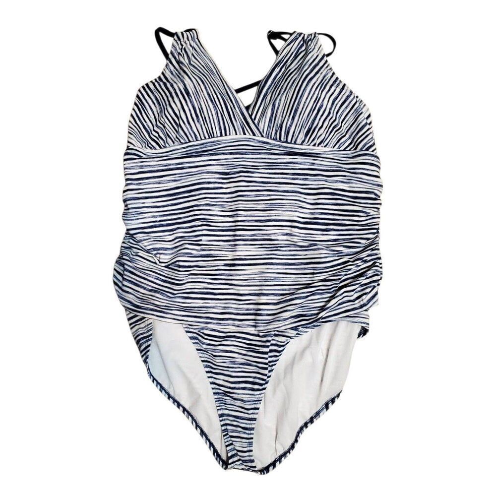 Lot Of 2 One Piece Swimsuits Size 3X and 22W.